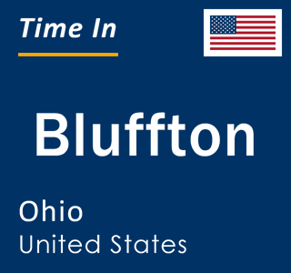 Current local time in Bluffton, Ohio, United States