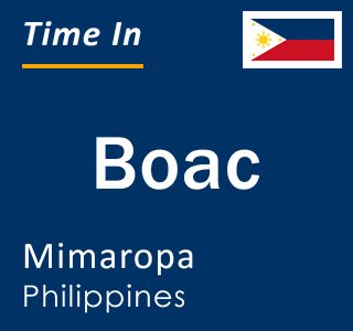 Current local time in Boac, Mimaropa, Philippines