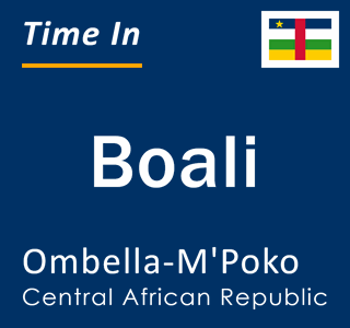 Current local time in Boali, Ombella-M'Poko, Central African Republic
