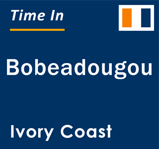 Current local time in Bobeadougou, Ivory Coast