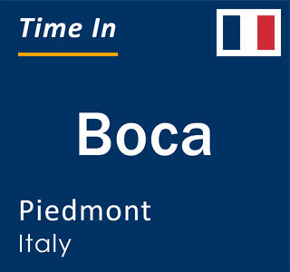 Current local time in Boca, Piedmont, Italy