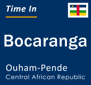Current local time in Bocaranga, Ouham-Pende, Central African Republic