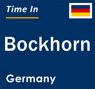 Current local time in Bockhorn, Germany