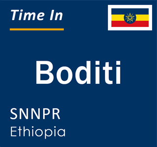 Current local time in Boditi, SNNPR, Ethiopia