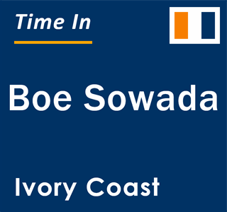 Current local time in Boe Sowada, Ivory Coast