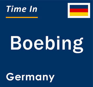 Current local time in Boebing, Germany