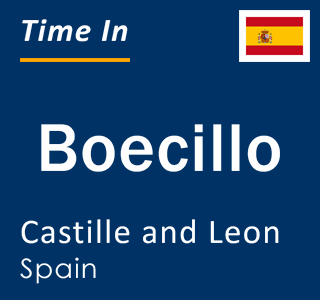 Current local time in Boecillo, Castille and Leon, Spain