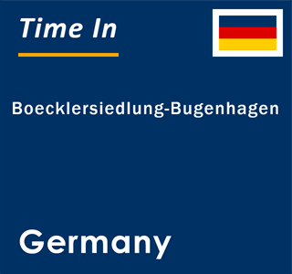 Current local time in Boecklersiedlung-Bugenhagen, Germany