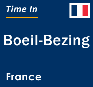 Current local time in Boeil-Bezing, France