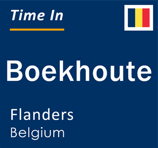 Current local time in Boekhoute, Flanders, Belgium