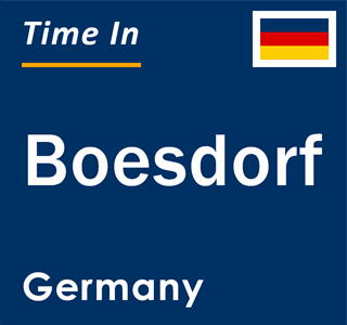 Current local time in Boesdorf, Germany