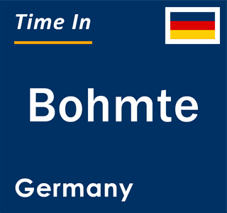 Current local time in Bohmte, Germany