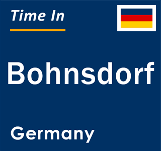 Current local time in Bohnsdorf, Germany