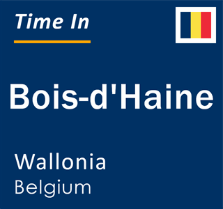 Current local time in Bois-d'Haine, Wallonia, Belgium