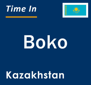 Current local time in Boko, Kazakhstan