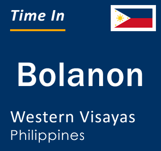 Current local time in Bolanon, Western Visayas, Philippines