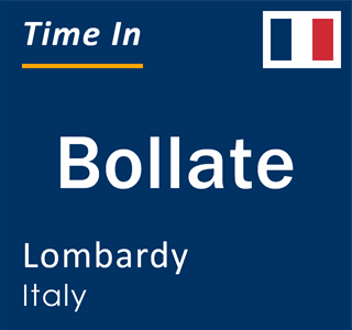 Current local time in Bollate, Lombardy, Italy