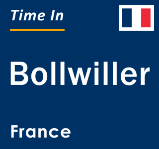 Current local time in Bollwiller, France