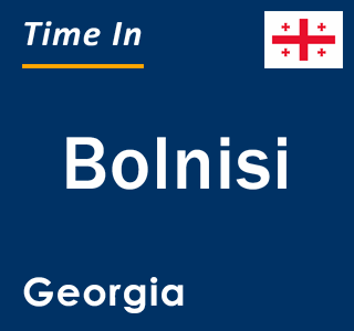 Current local time in Bolnisi, Georgia