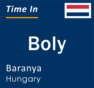 Current local time in Boly, Baranya, Hungary