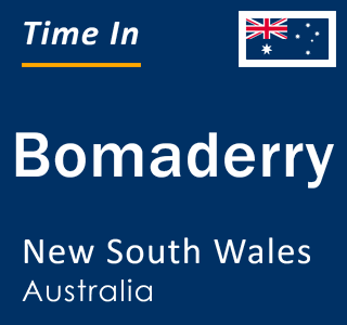 Current local time in Bomaderry, New South Wales, Australia