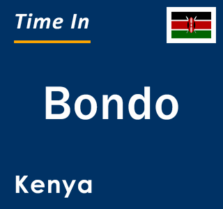 Current local time in Bondo, Kenya