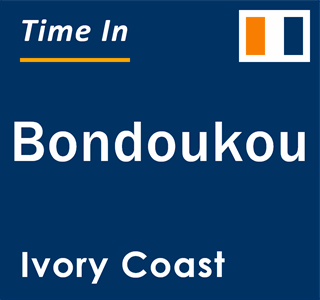 Current local time in Bondoukou, Ivory Coast