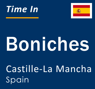 Current local time in Boniches, Castille-La Mancha, Spain