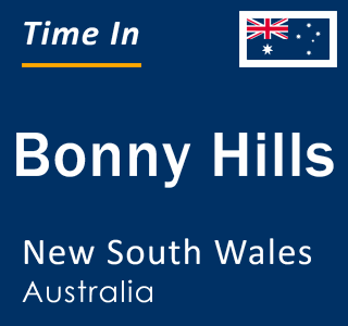 Current local time in Bonny Hills, New South Wales, Australia