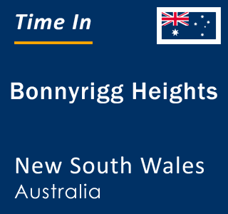 Current local time in Bonnyrigg Heights, New South Wales, Australia