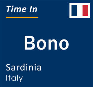 Current local time in Bono, Sardinia, Italy