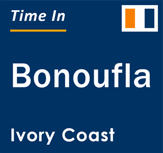 Current local time in Bonoufla, Ivory Coast