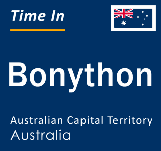 Current local time in Bonython, Australian Capital Territory, Australia
