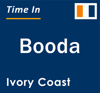 Current local time in Booda, Ivory Coast