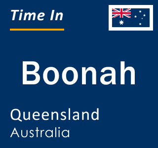 Current local time in Boonah, Queensland, Australia