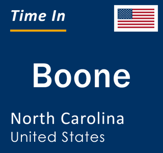 Current local time in Boone, North Carolina, United States