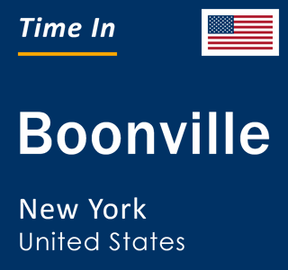 Current local time in Boonville, New York, United States