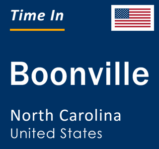 Current local time in Boonville, North Carolina, United States