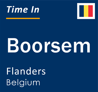 Current local time in Boorsem, Flanders, Belgium