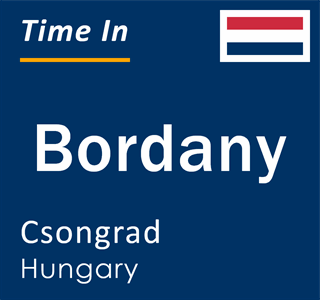 Current local time in Bordany, Csongrad, Hungary