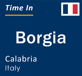 Current local time in Borgia, Calabria, Italy