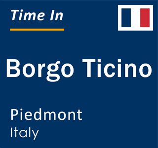 Current local time in Borgo Ticino, Piedmont, Italy