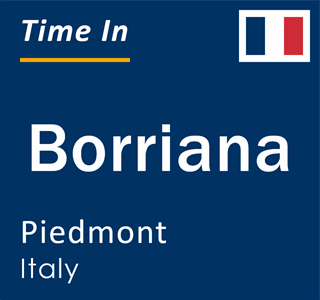 Current local time in Borriana, Piedmont, Italy