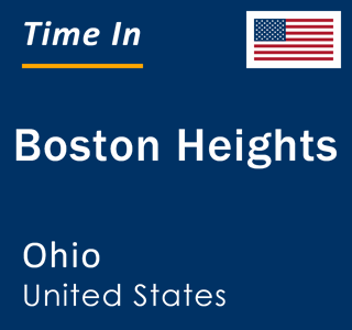 Current local time in Boston Heights, Ohio, United States