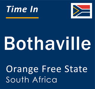 Current time in Bothaville, Orange Free State, South Africa
