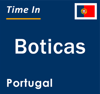 Current local time in Boticas, Portugal