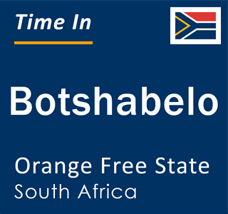 Current local time in Botshabelo, Orange Free State, South Africa