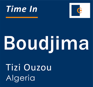 Current local time in Boudjima, Tizi Ouzou, Algeria