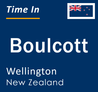 Current local time in Boulcott, Wellington, New Zealand