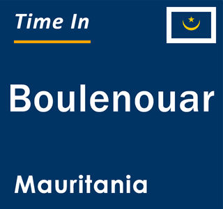Current local time in Boulenouar, Mauritania